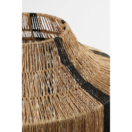 LANTAARN STRIPES ZWART